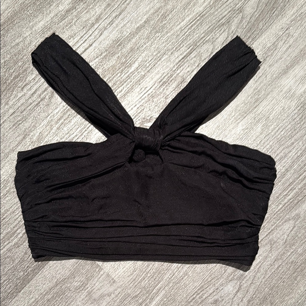 Auguste Black Women's Knotted Strap Top